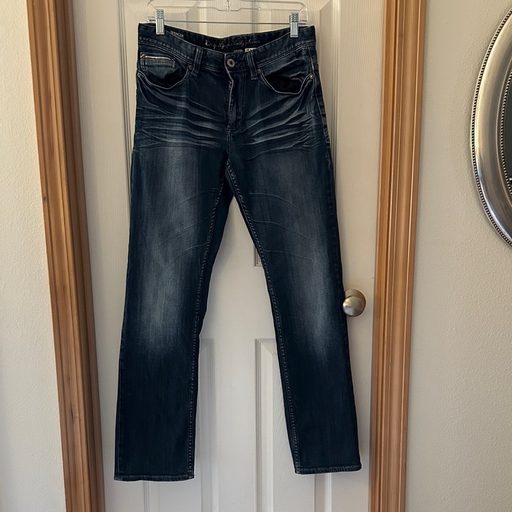Buffalo David Bitton Dark Wash Straight Jeans